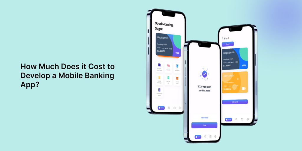 Title image for a blog on how much does it cost to develop a banking app